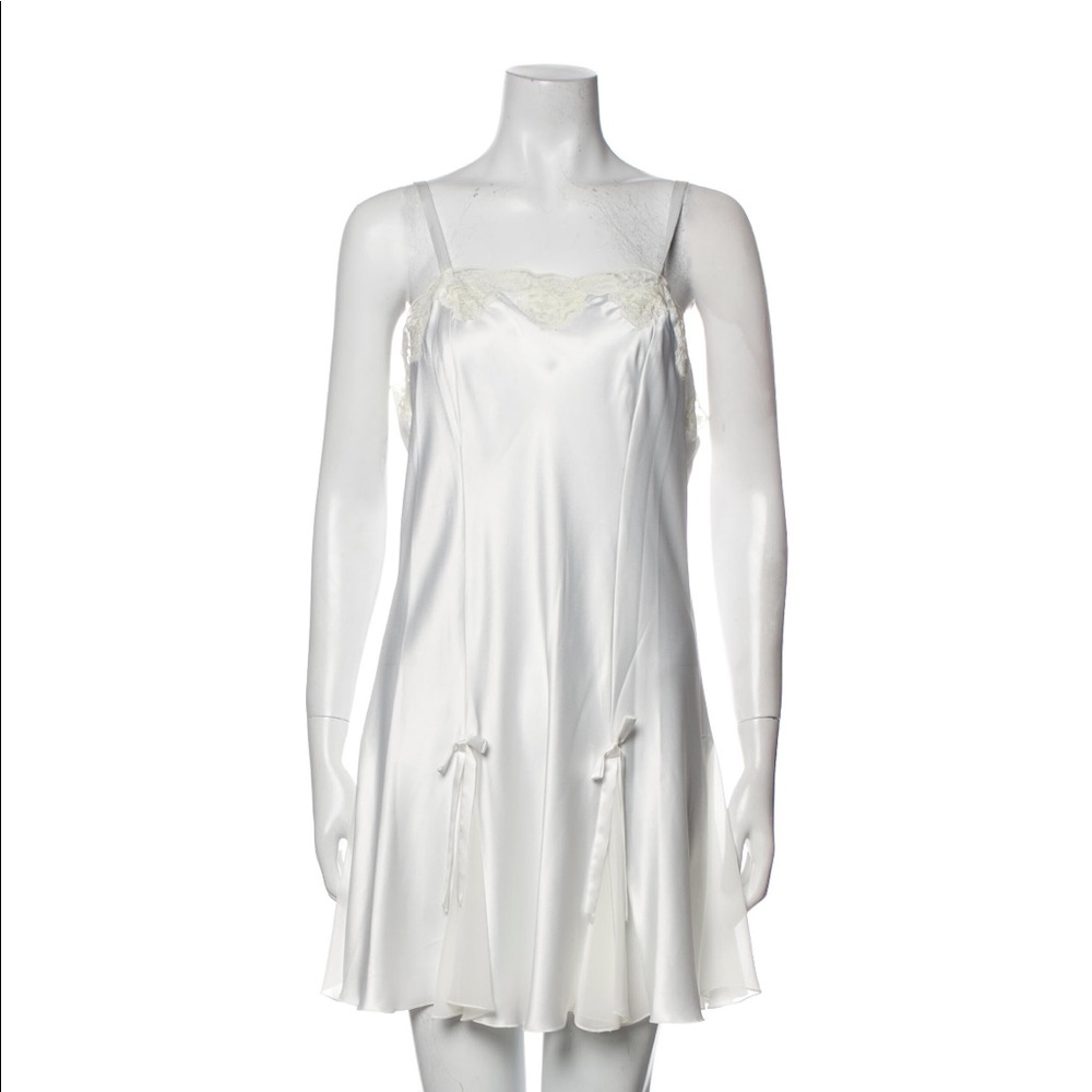Óscar De La Renta White Slip Dress M